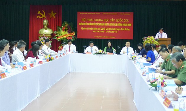 Seminar “Huynh Thuc Khang und die vietnamesische Revolution und seine Heimat Quang Nam”