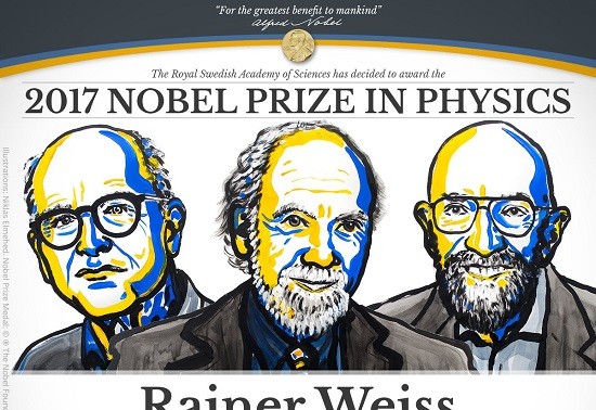 Physik-Nobelpreis 2017 ehrt die Graviationswellen-Forscher