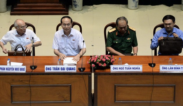 Staatspräsident Tran Dai Quang trifft Wähler von Ho Chi Minh Stadt