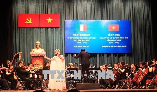 Feier zum 45. Jahrestag der Aufnahme diplomatischer Beziehung zwischen Vietnam und Italien