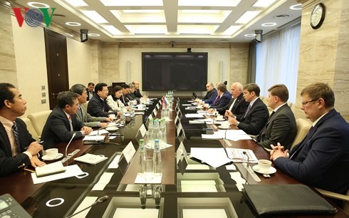 Vize-Premierminister Trinh Dinh Dung trifft Vertreter der russischen Unternehmen