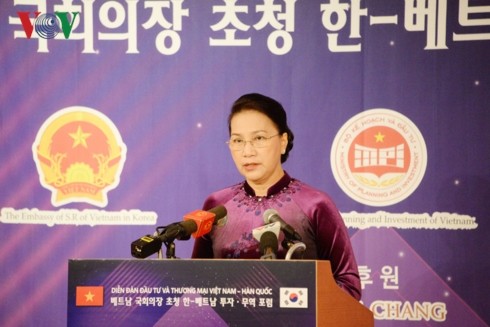Parlamentspräsidentin Nguyen Thi Kim Ngan beendet Besuch in Südkorea