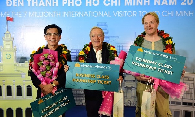 Ho Chi Minh Stadt empfängt den siebenmillionensten ausländischen Tourist im Jahr 2018