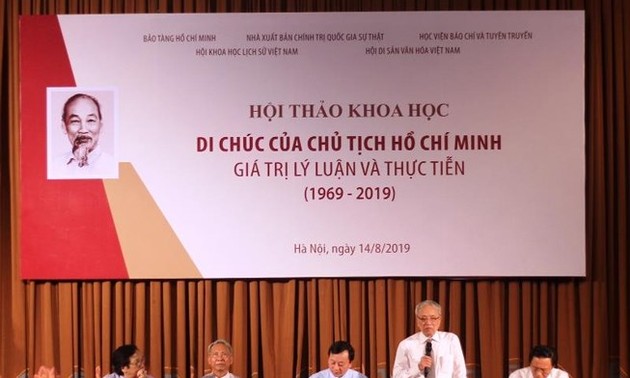 Seminar “Testament des Präsidenten Ho Chi Minh – Theoretische und praktische Werte”