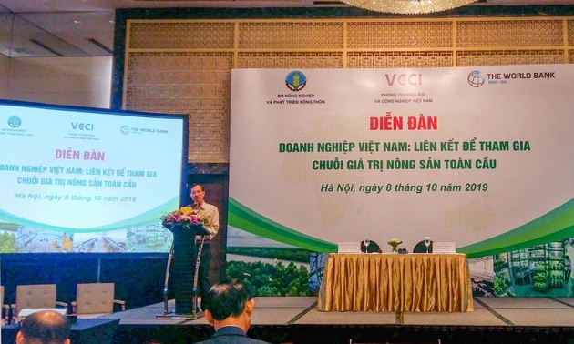 Die vietnamesischen landwirtschaftlichen Produkte beteiligen sich an der globalen Wertkette