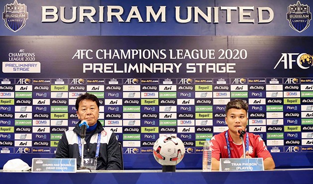 Fußballklub Ho-Chi-Minh-Stadt trifft Buriram United aus Thailand in der Qualifikationsrunde von AFC Champions League