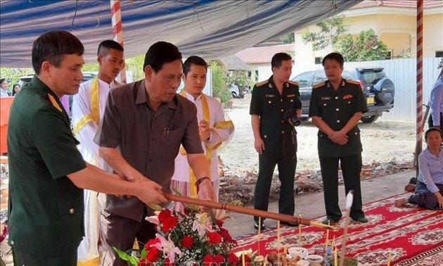 Baubeginn des Vietnam-Kambodscha-Freundschaftsdenkmals in der Provinz Kampong Speu
