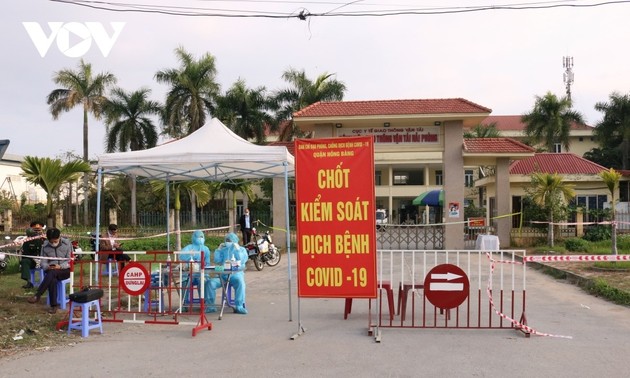 Blockade des Verkehrskrankenhauses Hai Phong zur Verhinderung der Covid-19-Epidemie