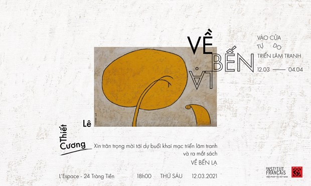 Maler Le Thiet Cuong zeigt Gemälde aus Gedichten von Dang Dinh Hung