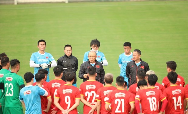 Vietnams Fußballmannschaft hat ein Freundschaftsspiel mit Jordanien im Vorfeld der WM-Qualifikationsrunde