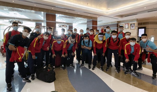 Vietnams Futsal-Mannschaft ist in den Vereinigten Arabischen Emiraten eingetroffen