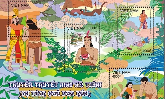 Weltkindertag: Veröffentlichung des Briefmarkensets über die Legende Mai An Tiem 
