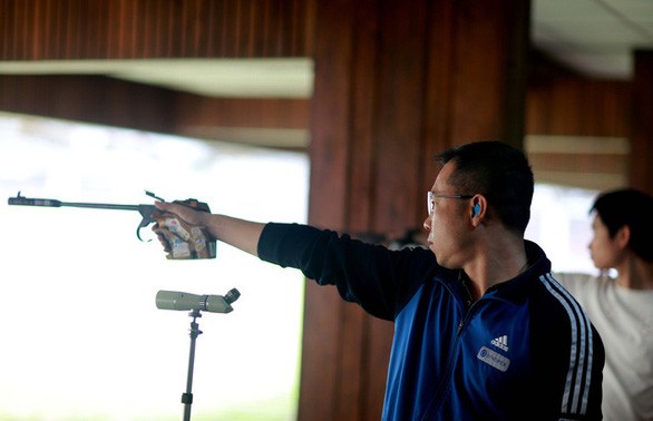 Sportschütze Hoang Xuan Vinh nimmt an den Olympischen Spielen 2021 in Tokio teil
