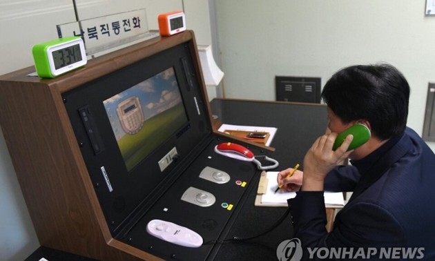 Süd- und Nordkorea nehmen die grenzüberschreitende Hotline wieder auf
