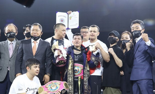 Boxerin Nguyen Thi Thu Nhi gewinnt WBO-Meisterschaft