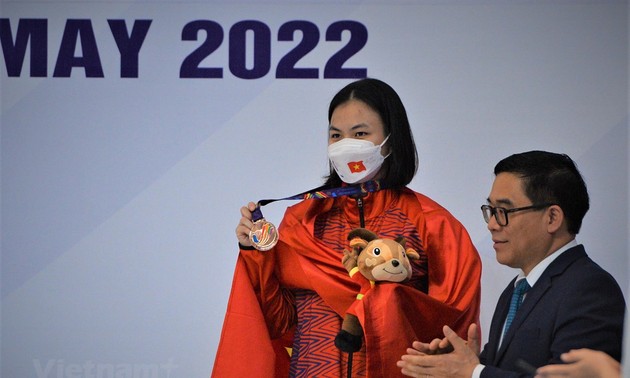 Die vietnamesische Sportdelegation erringt die erste Medaille bei den 31. SEA Games