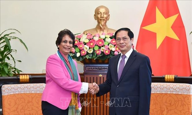 Außenminister Bui Thanh Son empfängt die UNDP-Direktorin für Asien