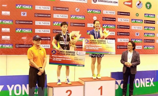 Nguyen Thuy Linh gewinnt das Damen-Einzel beim vietnamesischen erweiterten Badmintonturnier