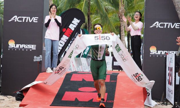 Nguyen Tra My gewinnt das Triathlon BIM Group 5150 Phu Quoc 2022