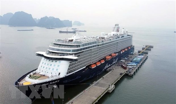 Internationales Kreuzfahrtschiff mit mehr als 2000 Touristen besucht Ha Long-Bucht