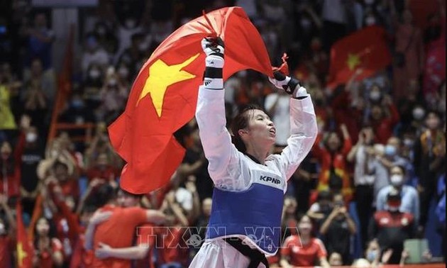 Vietnamesische Taekwondo-Kämpferin besiegt Taekwondo-Weltmeisterin