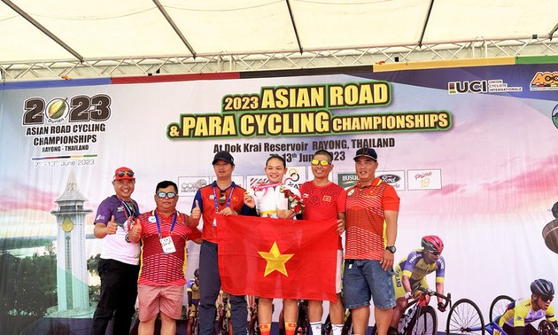 Nguyen Thi Be Hong gewinnt die Goldmedaille bei der asiatischen Jugend-Radmeisterschaft 2023