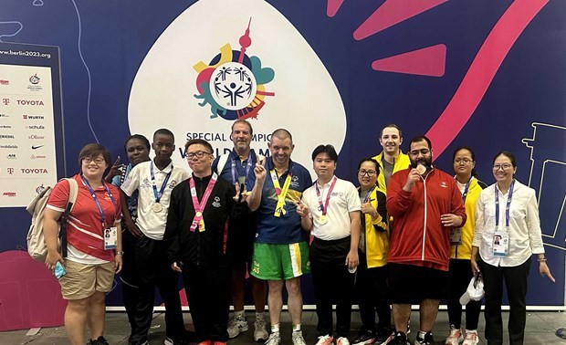 Vietnams Sportdelegation gewinnt die erste Goldmedaille bei Special Olympics World Games Berlin