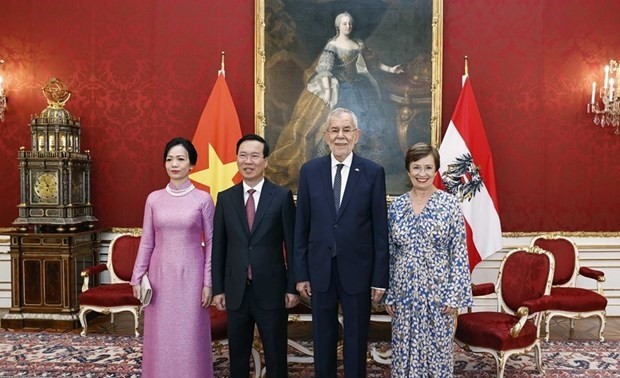 Österreichische Medien heben den Besuch von Staatspräsident Vo Van Thuong hervor