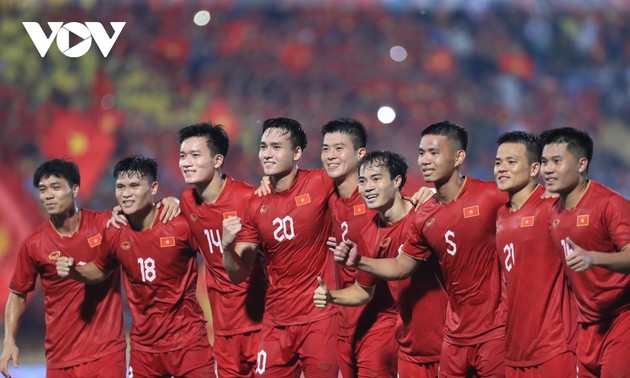 Vietnams Fußballnationalmannschaft gewinnt das Freundschaftsspiel gegen Palästina