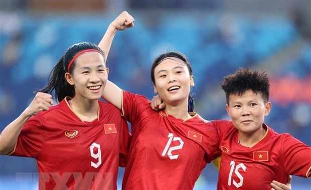 ASIAD 19: Die vietnamesische Frauenfußballmannschaft gewinn gegen Nepal