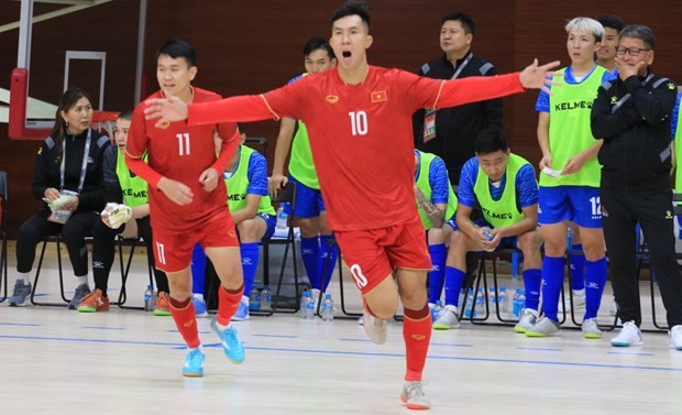 Vietnamesische Futsal-Mannschaft gewinnt Tickets für die Futsal-Asienmeisterschaft 2024