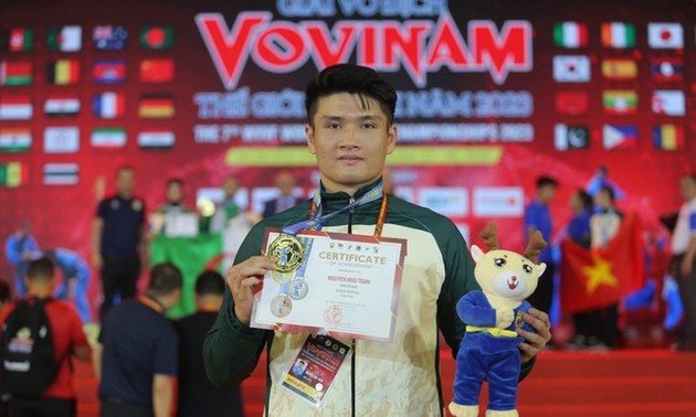 Kampfkunstsportler aus Nam Dinh gewinnt Goldmedaille der Vovinam-Weltmeisterschaft
