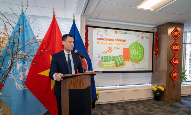 Vietnams Delegation bei der UNO stellt internationalen Freunden die Tet-Küche vor