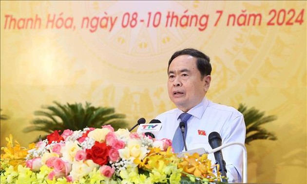 Parlamentspräsident Tran Thanh Man nimmt an der 20. Sitzung des Volksrats der Provinz Thanh Hoa teil