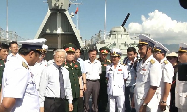 KPV-Generalsekretär Nguyen Phu Trong in den Herzen der Offiziere, Soldaten und Bewohnern des Inselkreises Truong Sa