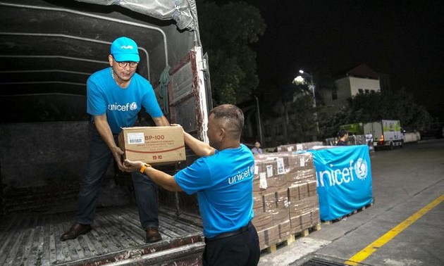 유니세프, 베트남 영양실조 아동 위한 영양품 10톤 긴급 전달