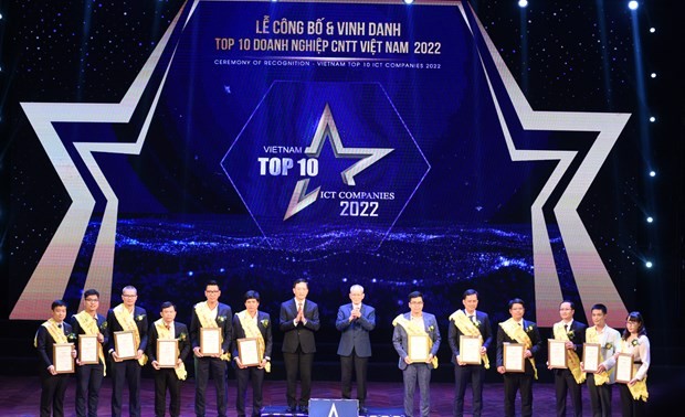 2022년 베트남 IT기업 TOP10 표창