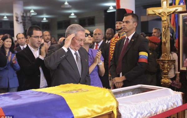 ពិធីកាន់ទុក្ខអតីតប្រធានាធិបតី Venezuela លោក Hugo Chavez