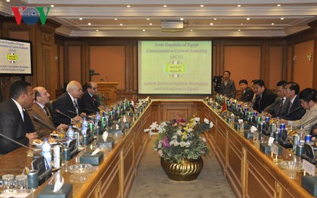 越南政府监察总署推动与埃及行政监察署的合作