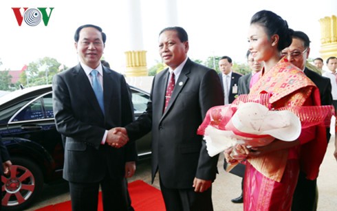  越南国家主席陈大光的访老活动