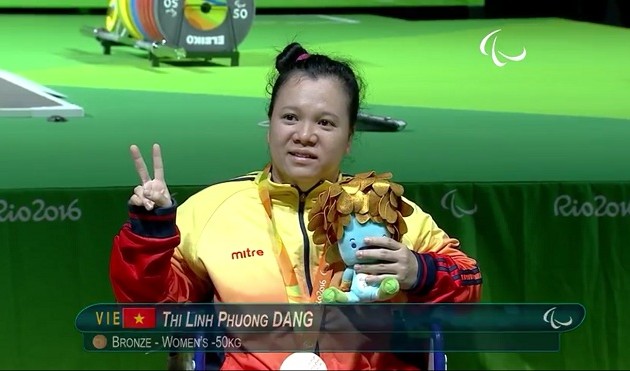 越南残奥会代表团获得第2枚奖牌