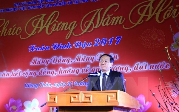 越南驻外代表机构举行拜年活动