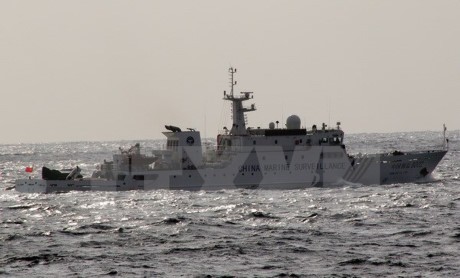  中国多艘船只出现在与日本存在争议的群岛附近海域 