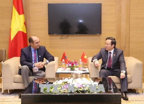 越南国会副主席冯国显会见摩洛哥代表团