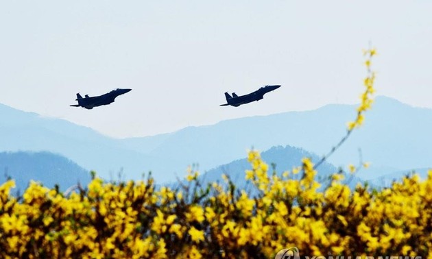 美韩两国联合举行空中军演