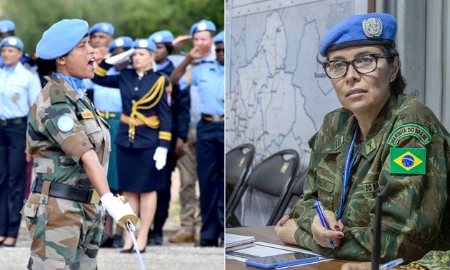 联合国向两名女维和军人颁奖