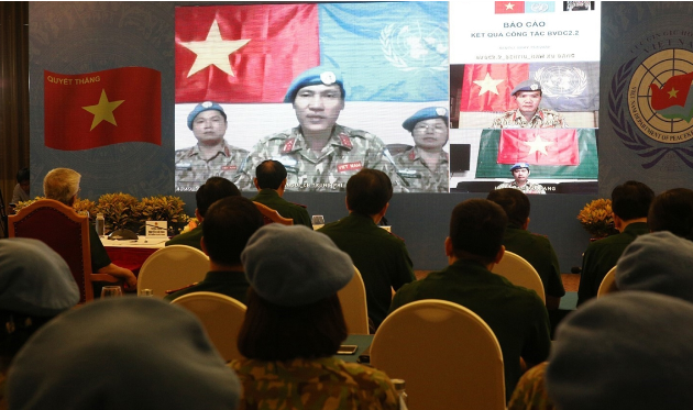 越南参加联合国维和行动国防部指导委员会举行视频会议