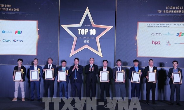 2020年越南信息技术10强企业公布和表彰仪式