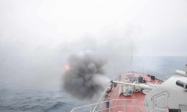 2021年国际军事比赛：越南海军参赛队在AK-176型舰炮海上射击比赛中获得第一名