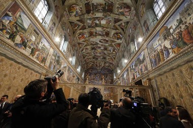 Sistine Chapel chimney installed, Vatican prepares for new pope